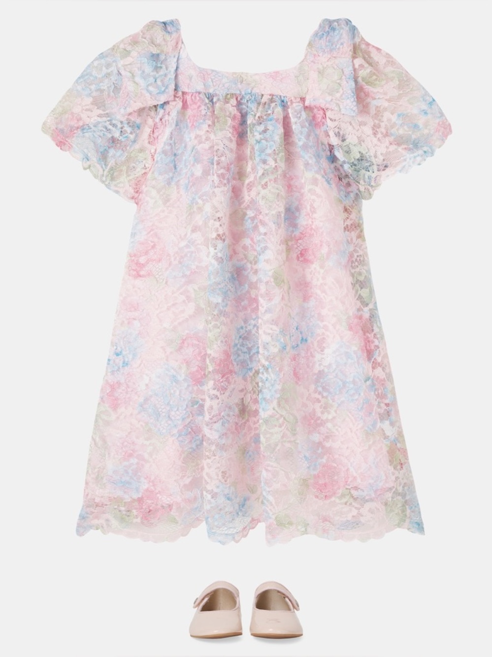 PATACHOU
Bow-detail lace dress